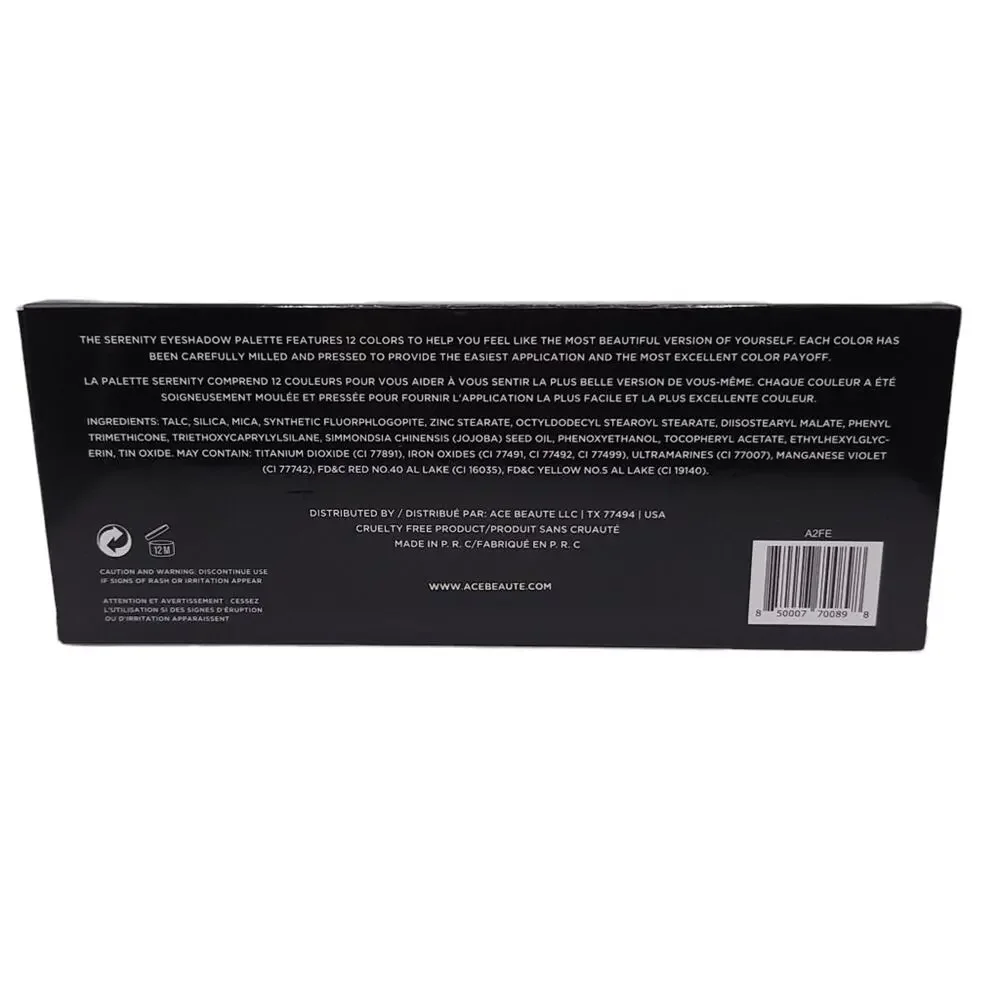 Ace Beaute Serenity Eyeshadow Palette